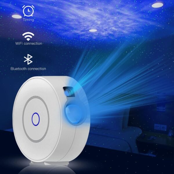 Colorful starry sky projection lamp laser starry night light bedroom technology graffiti app-controlled ambient light