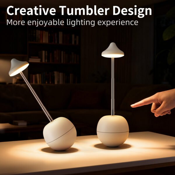 Creative LED Rechargeable Night Lamp – Remote Control, Touch Sensor, RGB Mood Light for Bedroom & Living Room