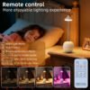 Creative LED Rechargeable Night Lamp – Remote Control, Touch Sensor, RGB Mood Light for Bedroom & Living Room