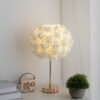 Modern Table Lamp with Rose Night Light - Perfect Romantic Ambiance
