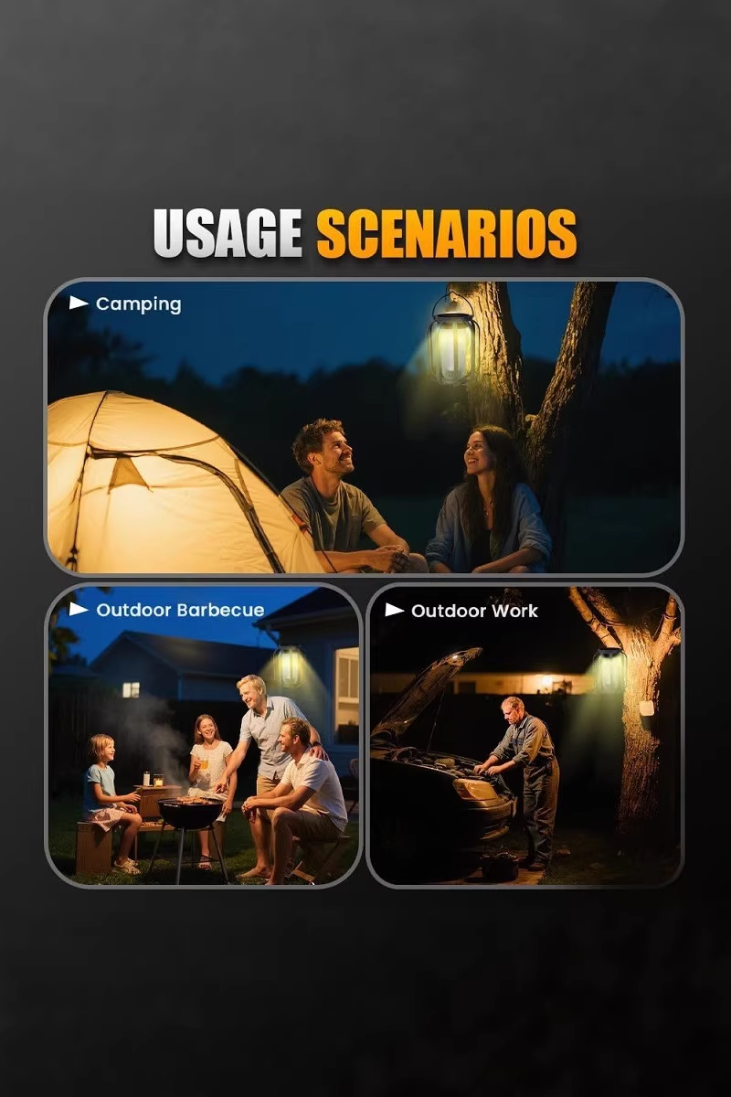 Flame effect patio lantern waterproof for outdoor party