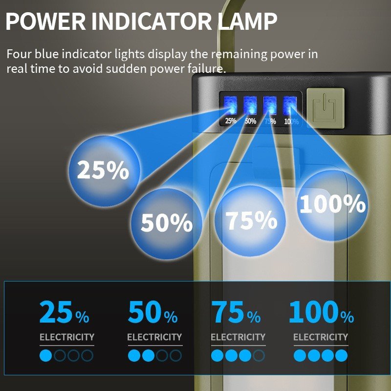 emergency lantern solar usb c for power outage kit on table