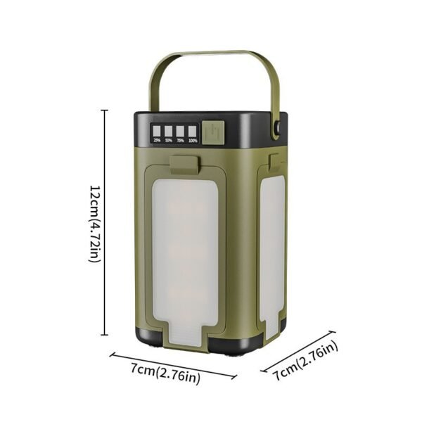 foldable clover camping lantern unfolded for tent lighting
