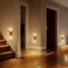 Wireless Wooden Motion Sensor Light- Magnetic Rechargeable LED Sconce, Peel and Stick Night Light for Bedroom & Hallway-005
