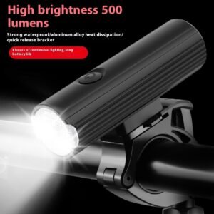 Showing the lightweight nature of the 135g bike torch