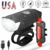 Rechargeable Bike Light Set including front and rear lamps