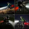 Night commuting bicycle visibility set for urban riders