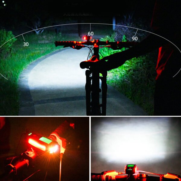 6899687473374.jpg Bike Light with Wireless Speedometer: 350m Range T6 LED & Odometer – Best Safe Night Commuting Gear