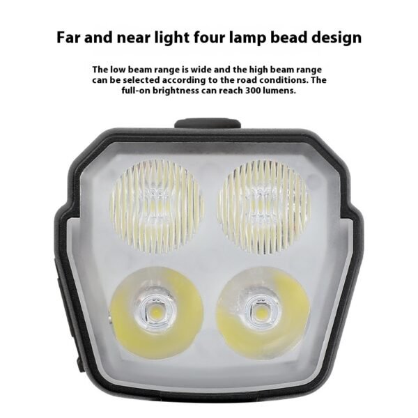 Super bright LED cycling front lamp for night visibility