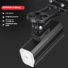 High beam low beam bicycle headlight with 6 modes