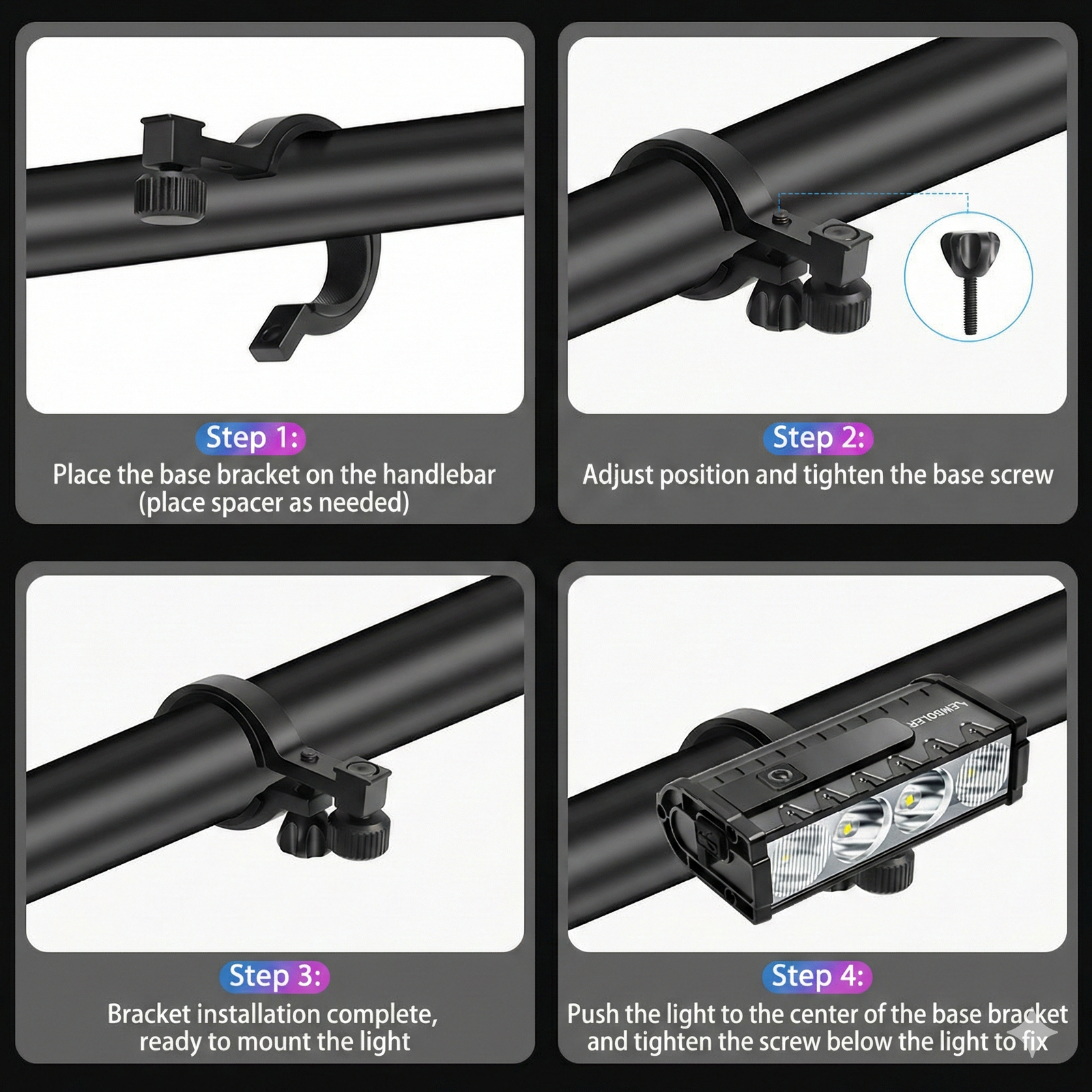 Cyclist performing night trail riding with high lumen front lamp