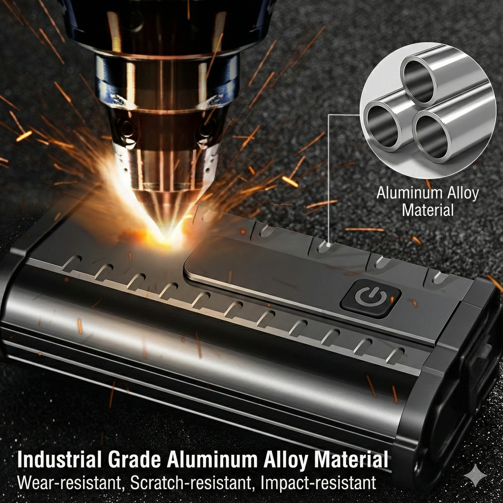 Urban evening commuting with super bright bike light