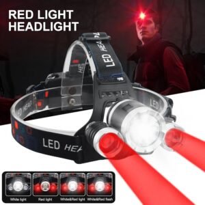 Multicolor LED headlamp for professional night hunting