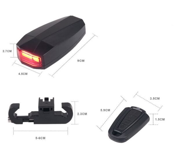 wireless-anti-theft-bicycle-taillight-parking Wireless anti-theft bicycle taillight for outdoor parking security