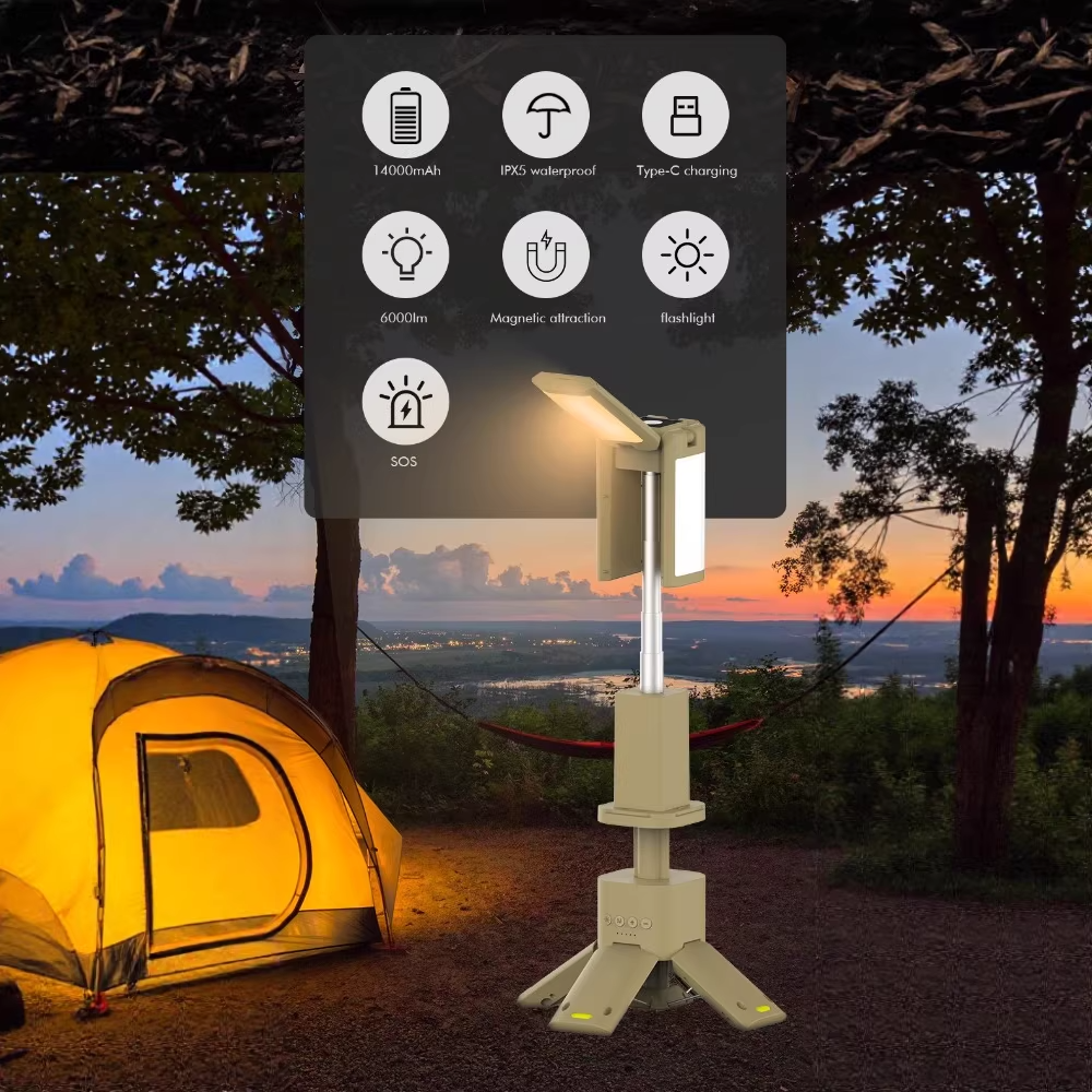 waterproof camping lantern for car camping at dusk