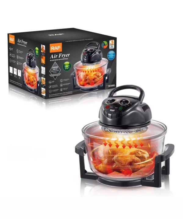 12L air fryer oven with window on countertop