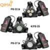 USB rechargeable running chest light on cycling commute