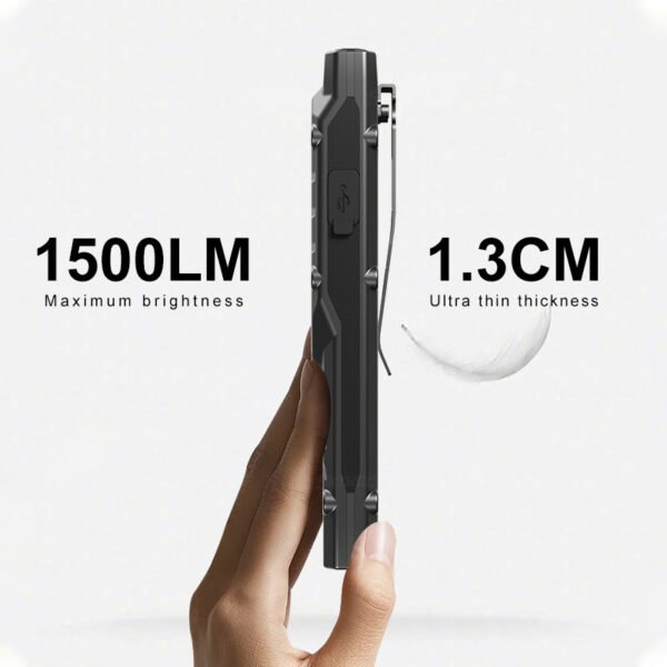 slim pocket work light with digital display charging