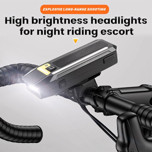 Close up of USB-C charging port on rechargeable bicycle headlight