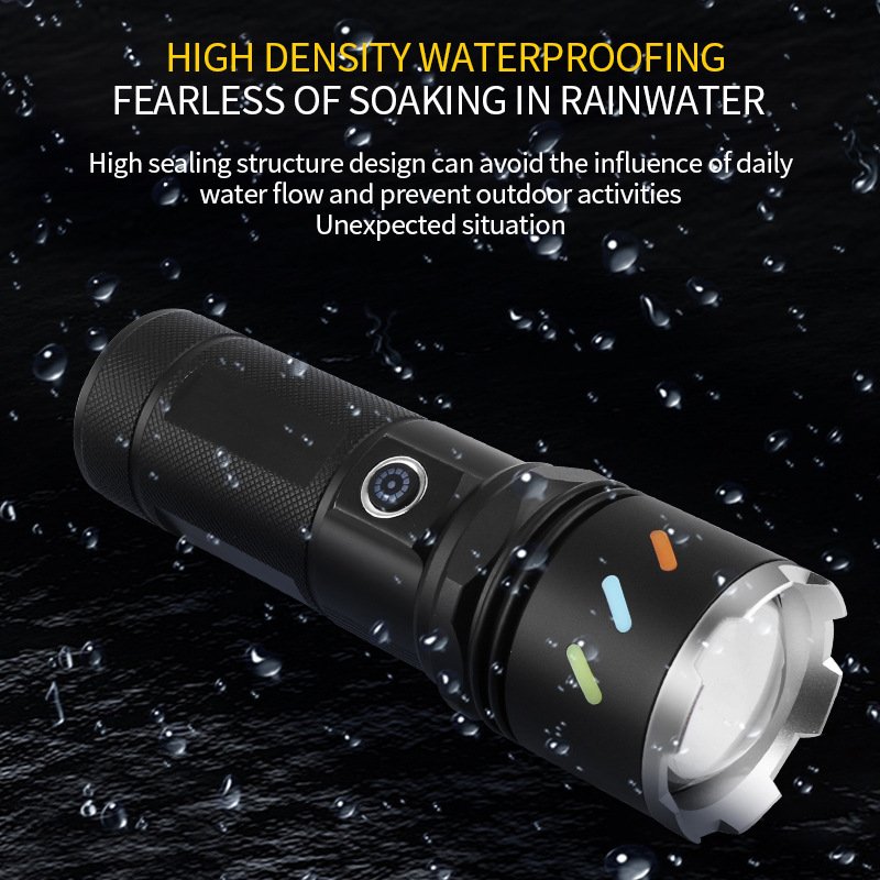 1200 lumen flashlight IPX4 aluminum alloy body