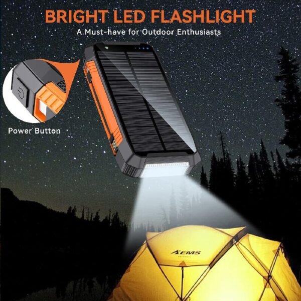 emergency solar charger with overload protection