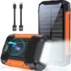 off‑grid power backup solar power bank outdoors
