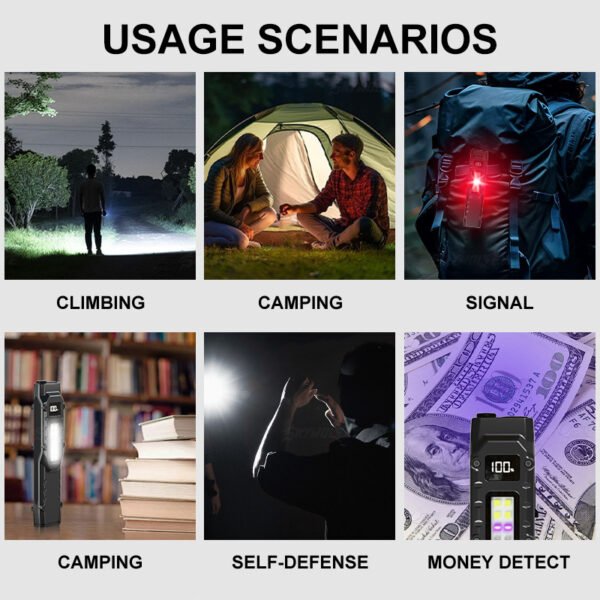 mini rechargeable work light cave exploring backup light