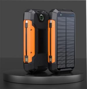 solar power bank colors black blue black‑orange