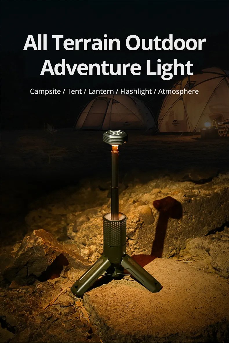 rechargeable camping lantern magnetic tripod long runtime