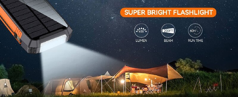 solar power bank QC3.0 fast charging specs