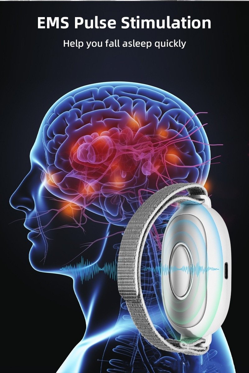 Portable sleep relaxation device used in bedtime routine