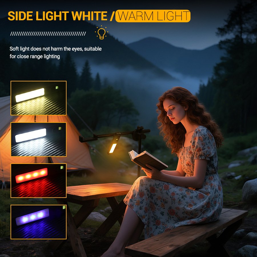 magnetic tail cap flashlight hands free metal surface