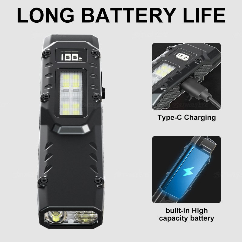 portable camping work light rechargeable camping setup at night
