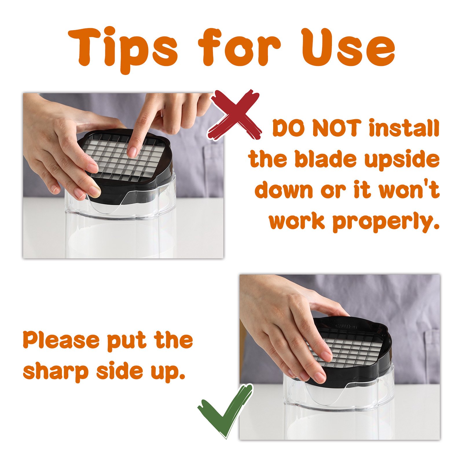 Compact kitchen vegetable slicer on a small home kitchen counter