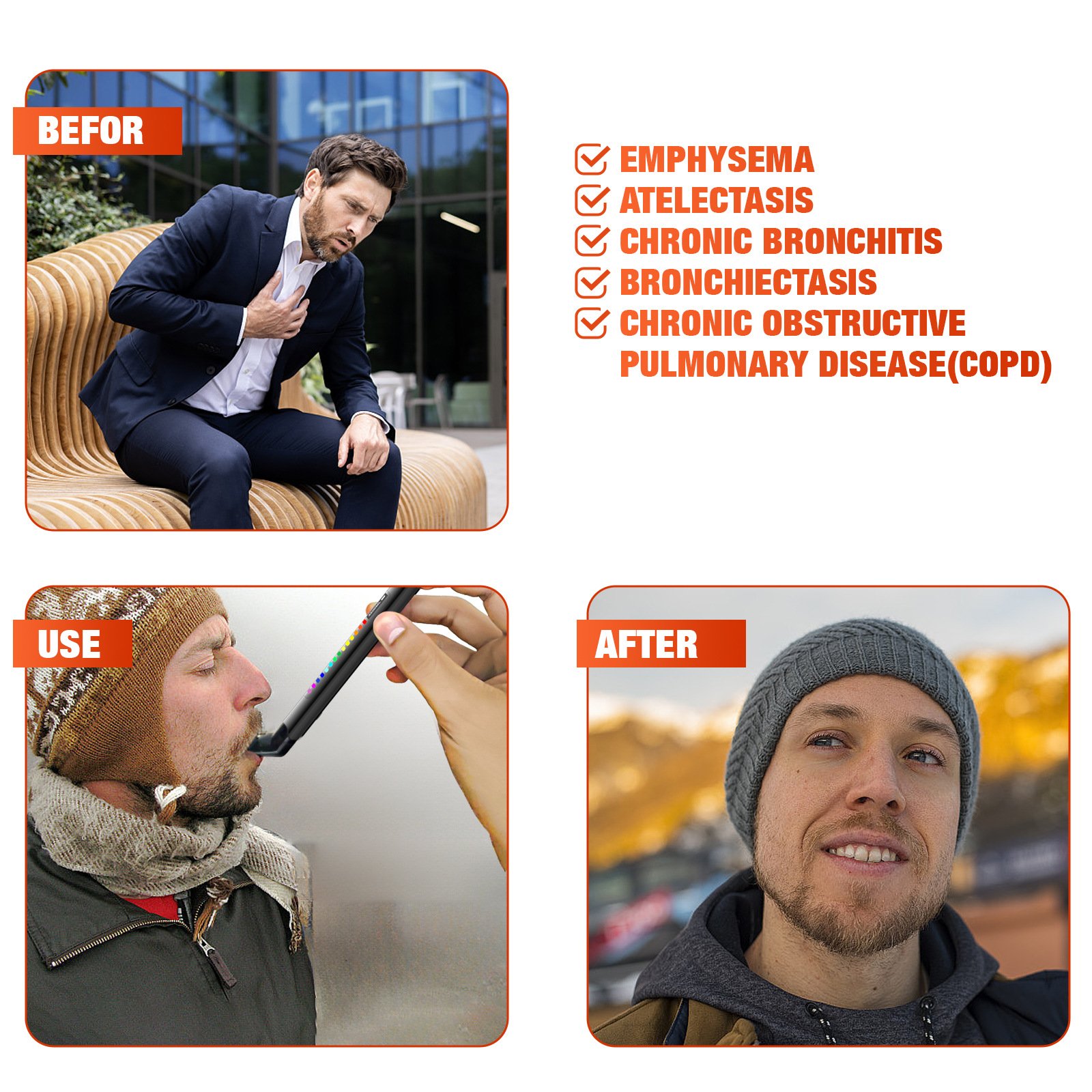 Home breathing exerciser rechargeable for gym cardio