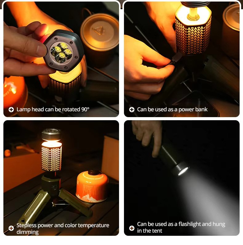 tripod camping light stable base for car camping