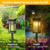 Complete set of 6-Pack Solar Garden Stake Lights with accessories
