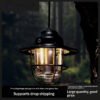 Backyard patio ambience lighting using retro lanterns