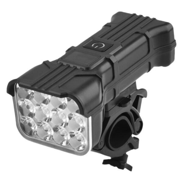 12-LED Bike Horn Light: USB Front Light with Digital Display for Mountain Biking, Night Cycling, Off-Road Visibility 3 12-LED Bike Horn Light: USB Front Light with Digital Display for Mountain Biking, Night Cycling, Off-Road Visibility 3