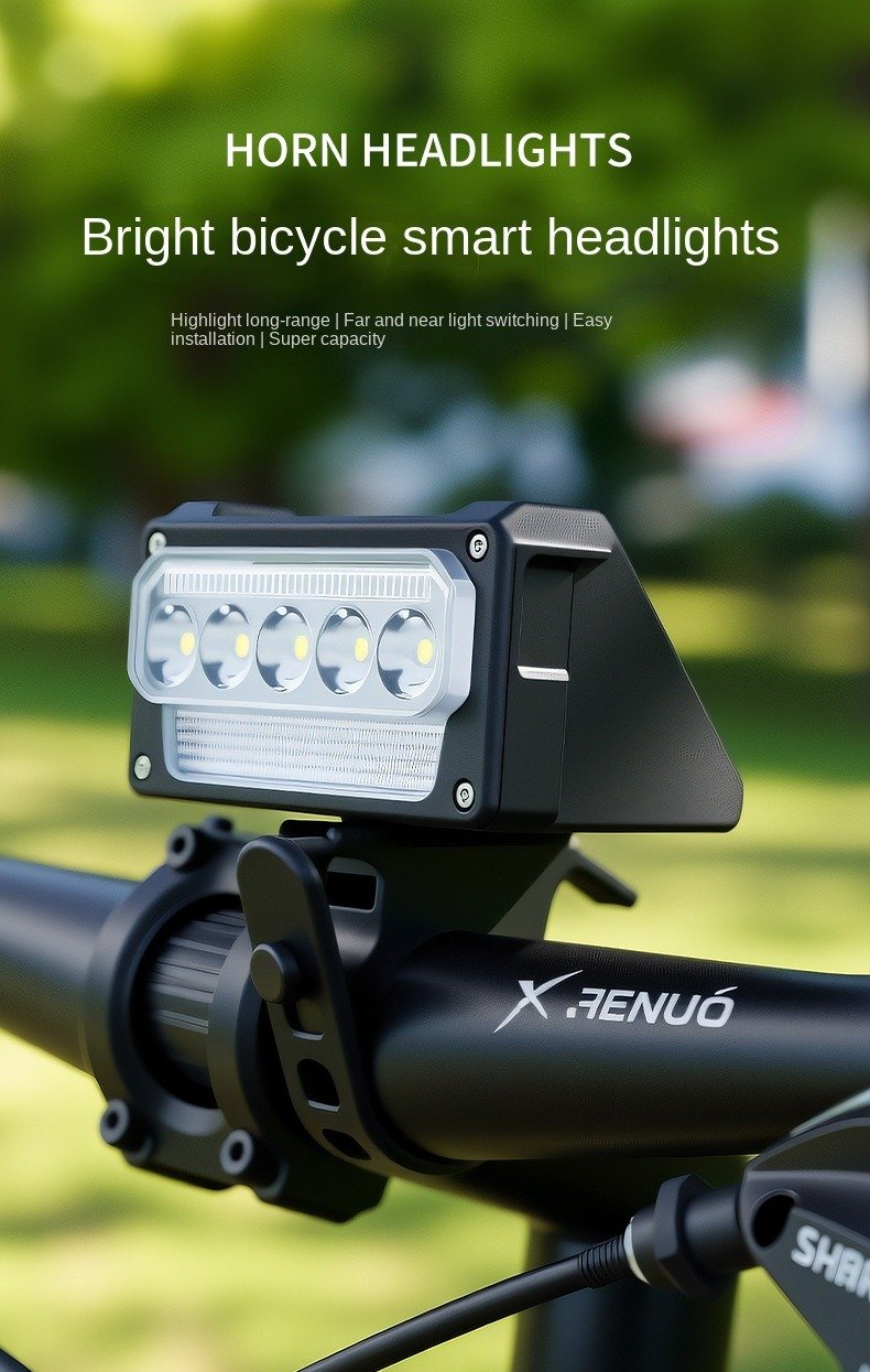Bicycle Headlight: 2-in-1 USB Rechargeable MTB Front Light for Night Riding | Ultra-Bright Front Bike Lighting 5