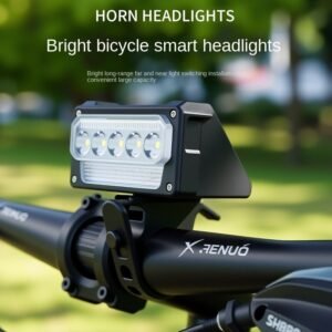Bicycle Headlight: 2-in-1 USB Rechargeable MTB Front Light for Night Riding | Ultra-Bright Front Bike Lighting 2
