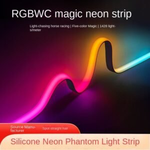 RGB Neon Silicone LED Strip Waterproof 1428 LEDs/m - Premium Multicolor Ambient Lighting for Indoor/Outdoor Decor 2