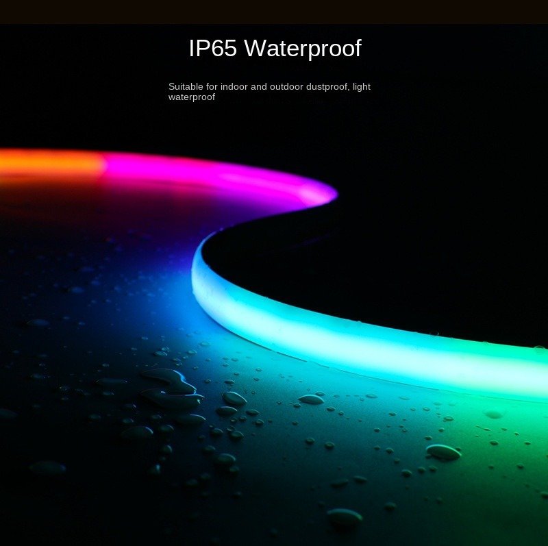 RGB Neon Silicone LED Strip Waterproof 1428 LEDs/m - Premium Multicolor Ambient Lighting for Indoor/Outdoor Decor 7