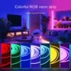 24V RGB Neon LED Strip Ambience Light Bluetooth Voice Control DIY Kit for Home Decor and Party Atmosphere 3