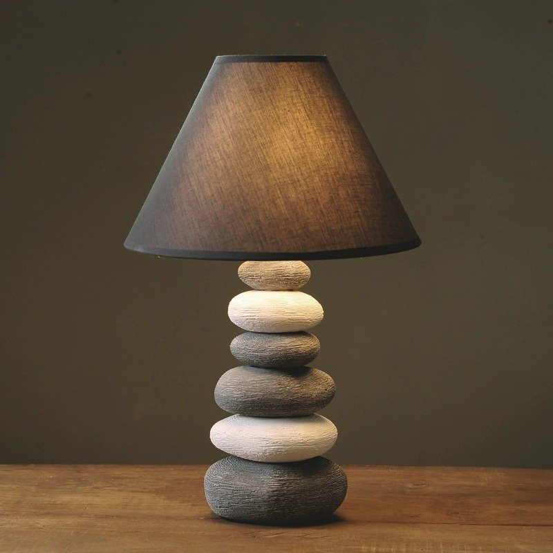 Eye-Care Table Lamp Bedroom and Living Room – Nordic Fabric Shade Vintage Bedside Light for Cozy Decor 6