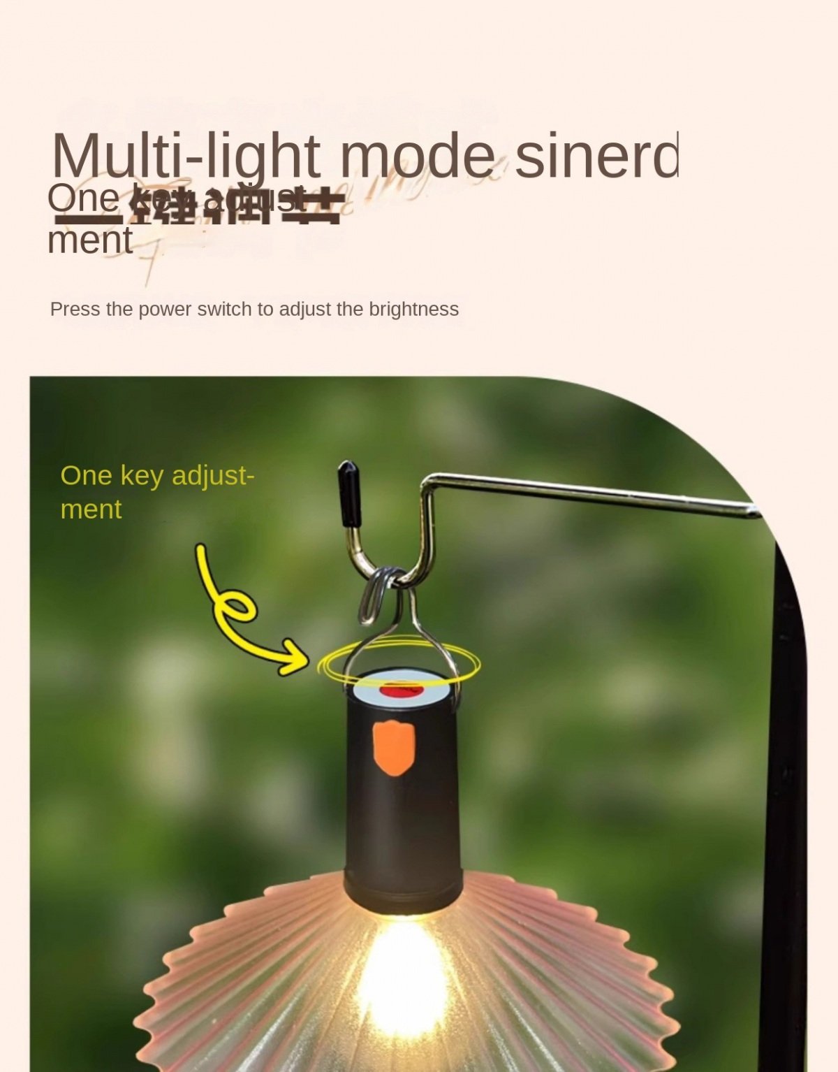 Outdoor Camping LED Lantern: IP68 Waterproof USB Rechargeable Hanging Light for Night Market Stalls, Garden Decor, 2x USB Output 5