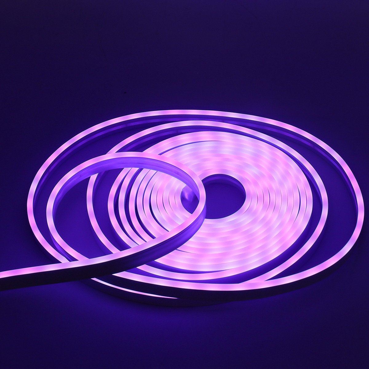 24V RGB Neon LED Strip Ambience Light Bluetooth Voice Control DIY Kit for Home Decor and Party Atmosphere 8